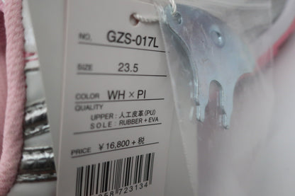GRAND ZERO ダイヤル式ゴルフシューズ 白ピンク レディース 23.5cm GZS-017L N-9