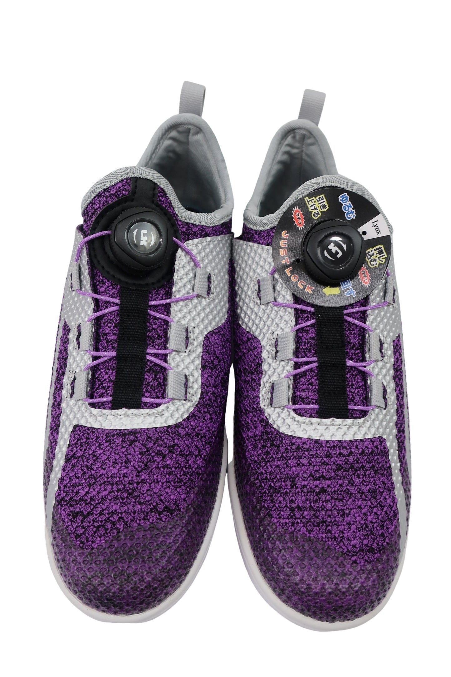 LYNX(リンクス) ダイヤル式スパイクレスゴルフシューズ 紫 レディース 24.0cm SK-54L N-1