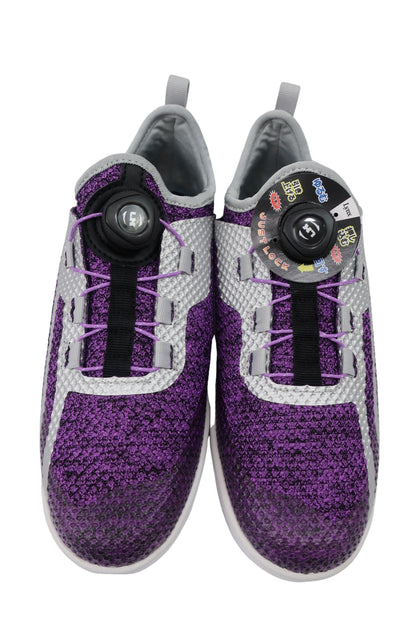 LYNX(リンクス) ダイヤル式スパイクレスゴルフシューズ 紫 レディース 24.0cm SK-54L N-1