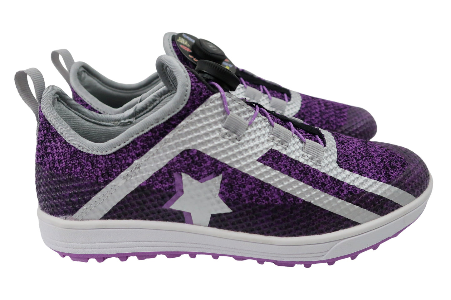 LYNX(リンクス) ダイヤル式スパイクレスゴルフシューズ 紫 レディース 24.0cm SK-54L N-4