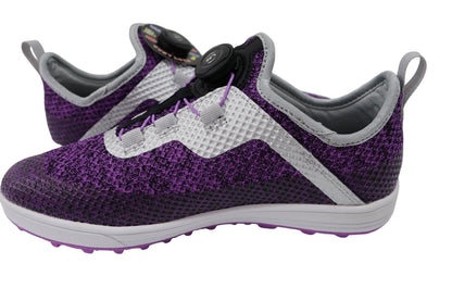 LYNX(リンクス) ダイヤル式スパイクレスゴルフシューズ 紫 レディース 24.0cm SK-54L N-5