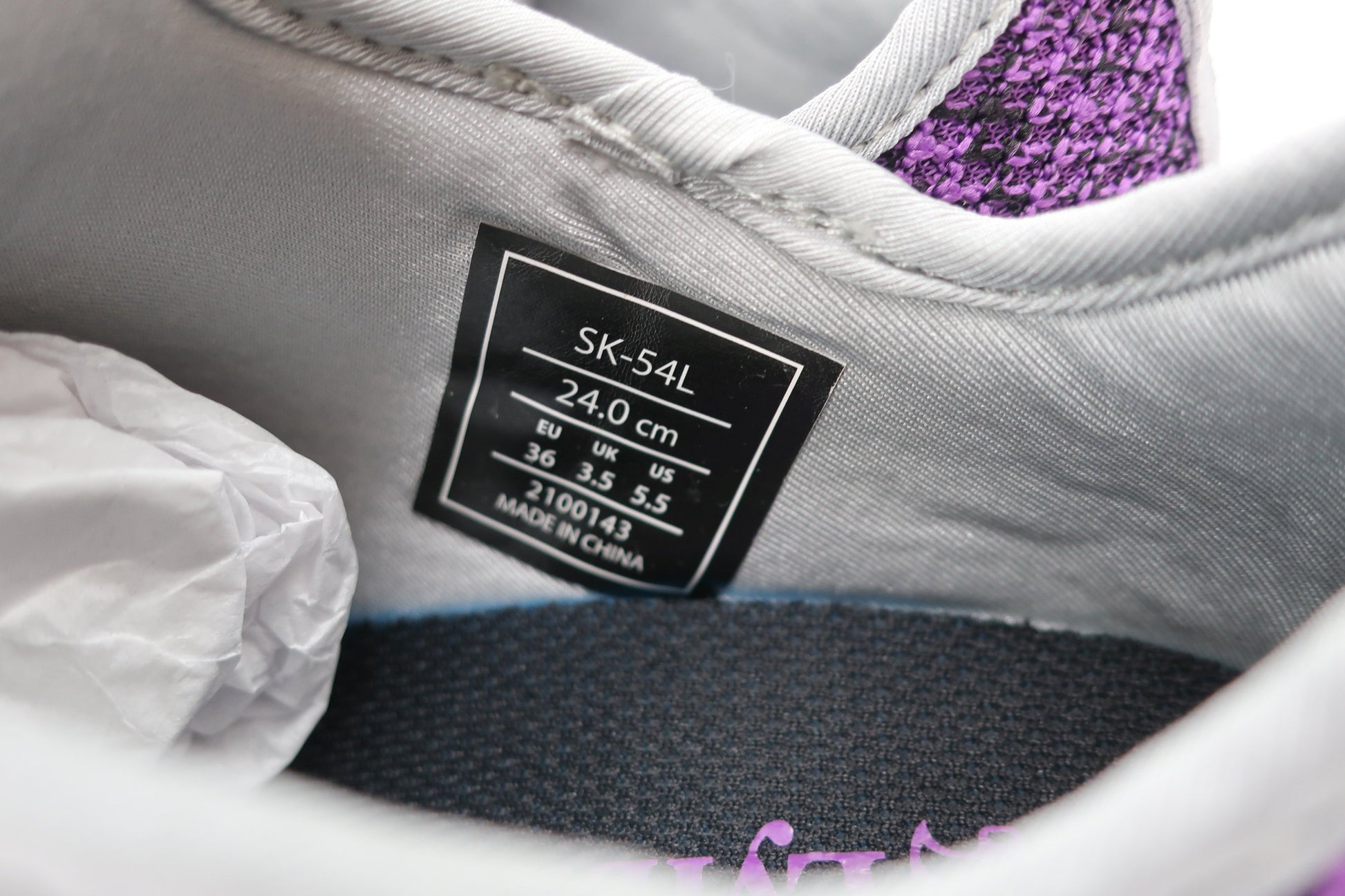 LYNX(リンクス) ダイヤル式スパイクレスゴルフシューズ 紫 レディース 24.0cm SK-54L N-9