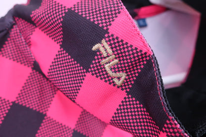 FILA GOLF(フィラゴルフ) ワンピース(インナーパンツ付き) ピンク黒チェック レディース L A-3