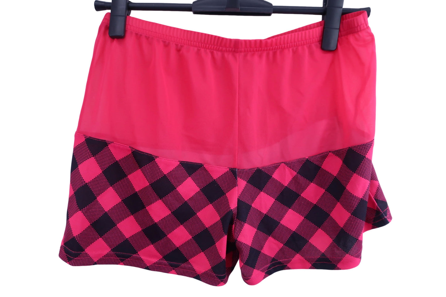 FILA GOLF(フィラゴルフ) ワンピース(インナーパンツ付き) ピンク黒チェック レディース L A-8