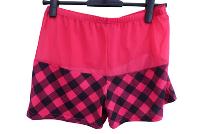 FILA GOLF(フィラゴルフ) ワンピース(インナーパンツ付き) ピンク黒チェック レディース L A-8