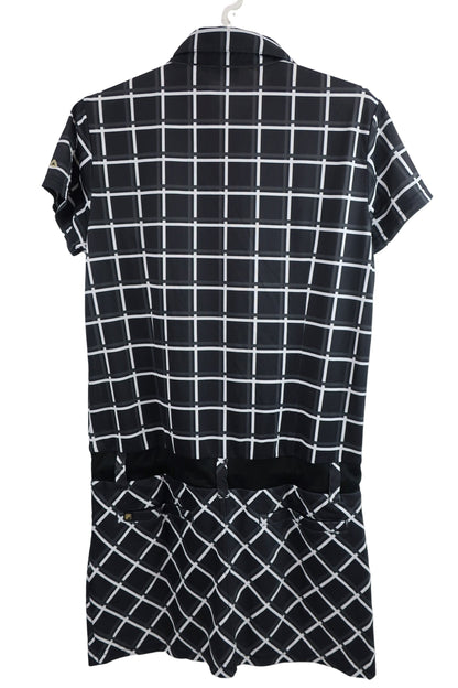 FILA GOLF(フィラゴルフ) ワンピース 黒チェック レディース LL A-6