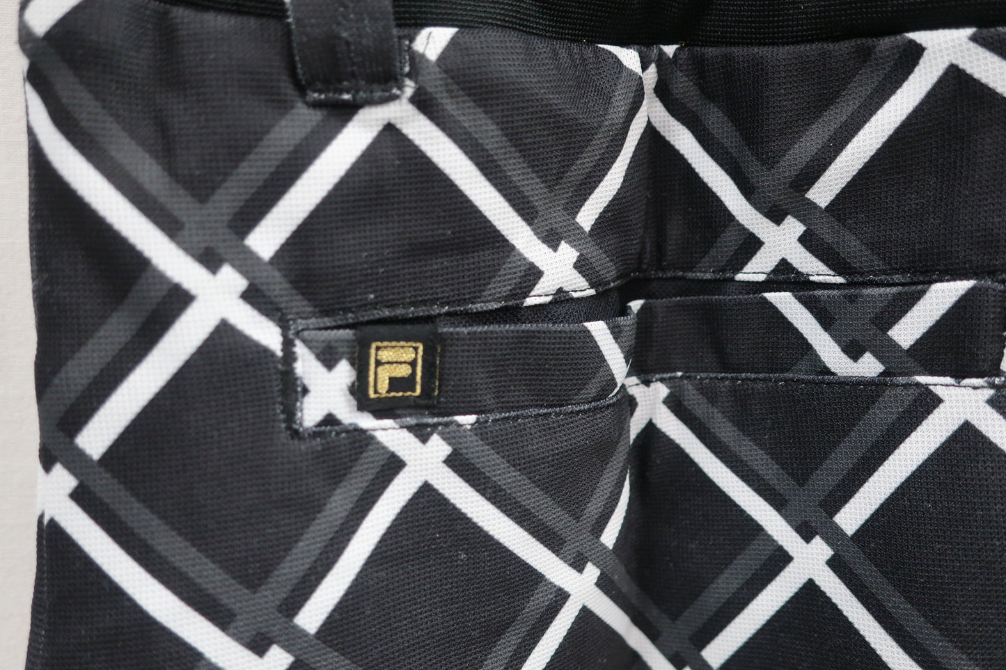 FILA GOLF(フィラゴルフ) ワンピース 黒チェック レディース LL A-7