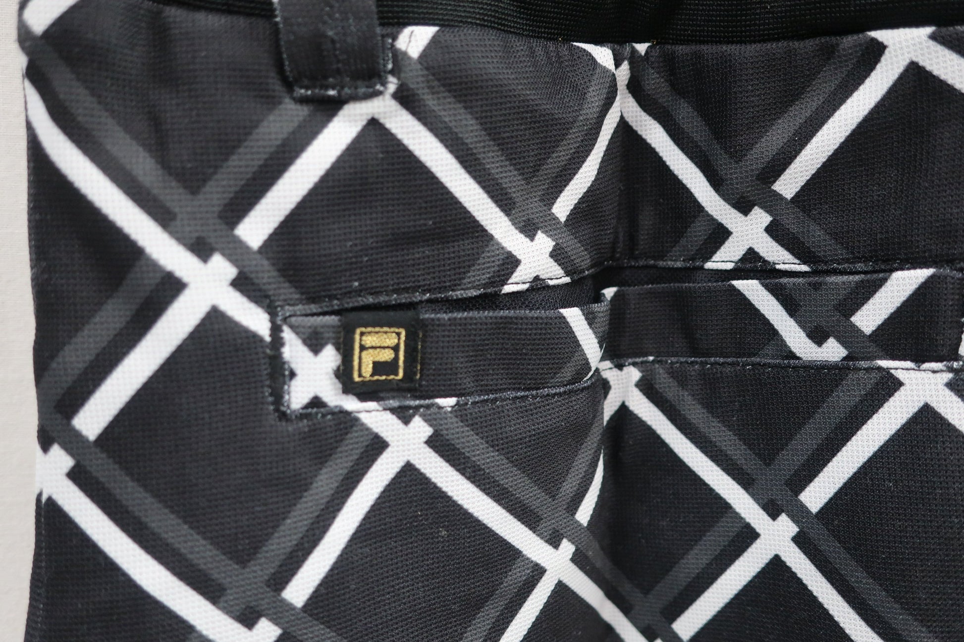 FILA GOLF(フィラゴルフ) ワンピース 黒チェック レディース LL A-7