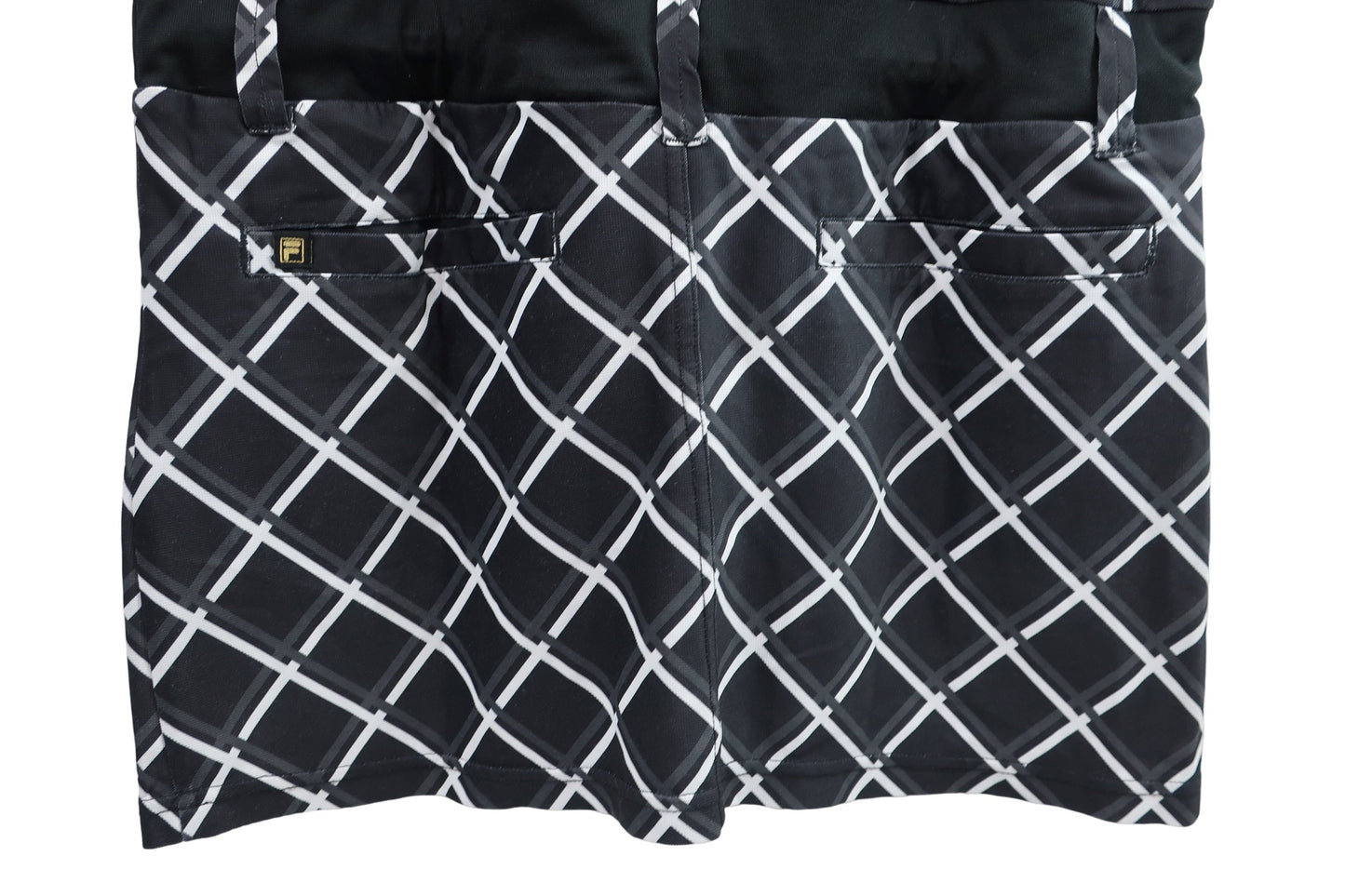 FILA GOLF(フィラゴルフ) ワンピース 黒チェック レディース LL A-8