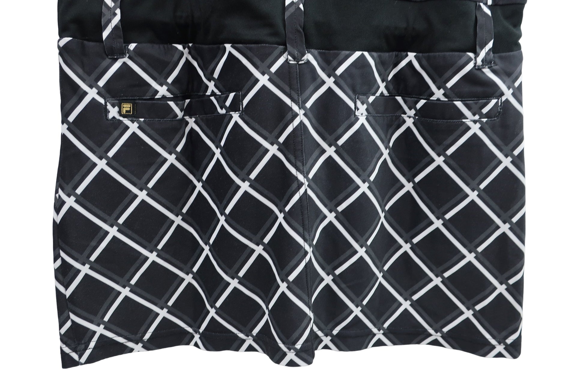 FILA GOLF(フィラゴルフ) ワンピース 黒チェック レディース LL A-8