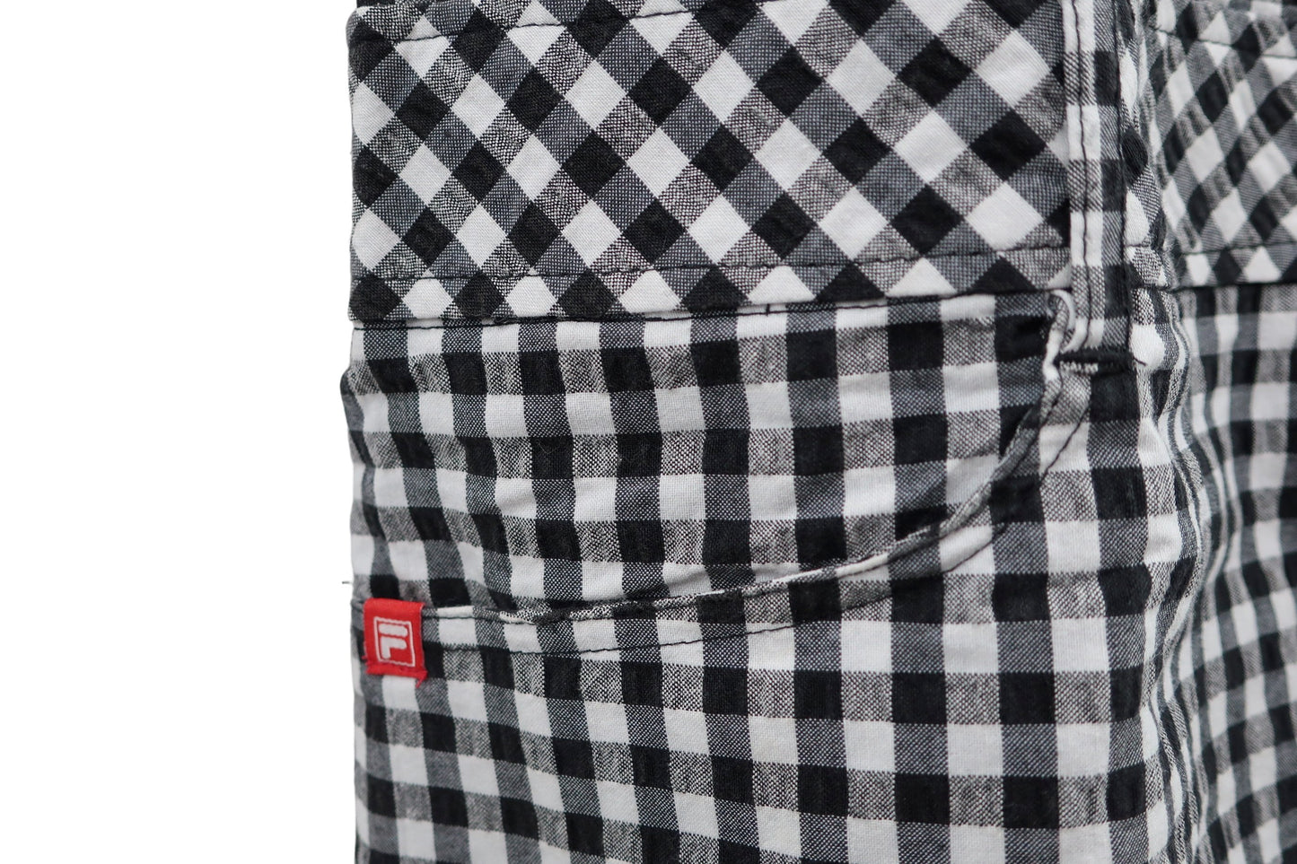 FILA GOLF(フィラゴルフ) ジップワンピース 白黒チェック レディース L A-3