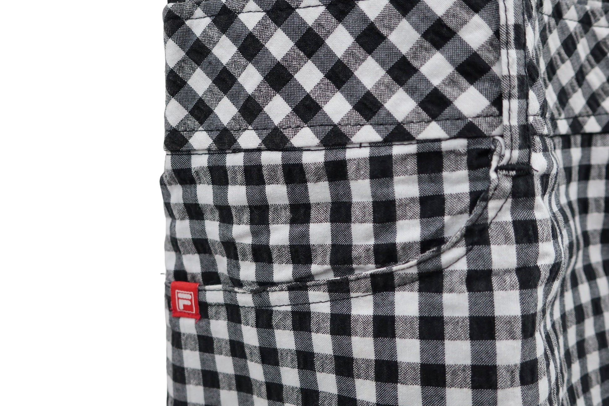 FILA GOLF(フィラゴルフ) ジップワンピース 白黒チェック レディース L A-3