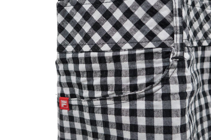 FILA GOLF(フィラゴルフ) ジップワンピース 白黒チェック レディース L A-3