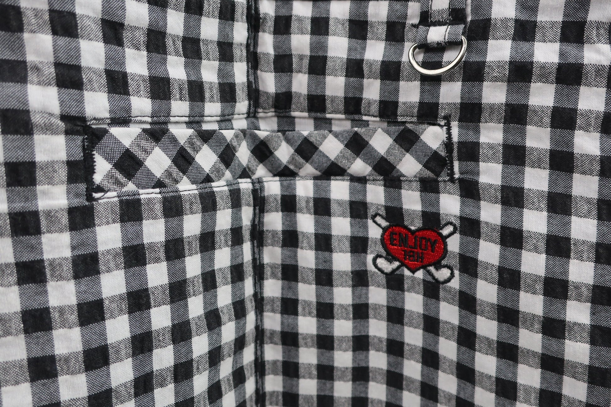 FILA GOLF(フィラゴルフ) ジップワンピース 白黒チェック レディース L A-6