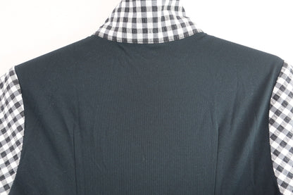 FILA GOLF(フィラゴルフ) ジップワンピース 白黒チェック レディース L A-8