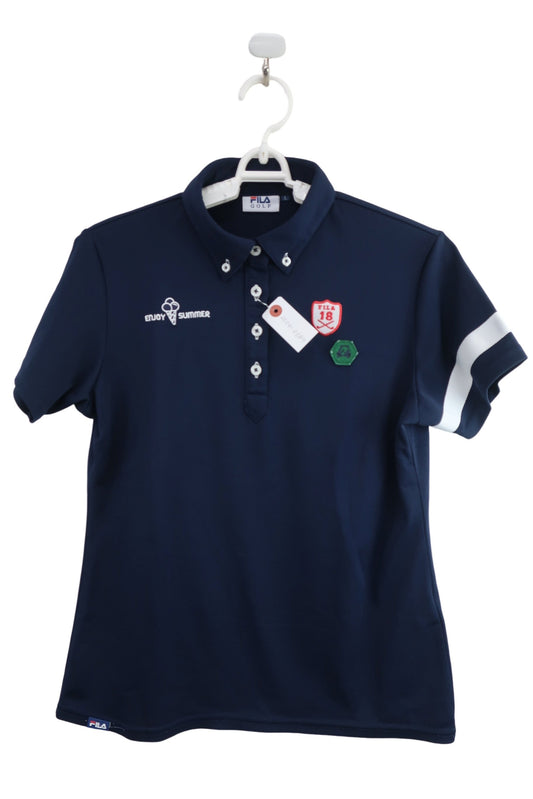 FILA GOLF(フィラゴルフ) ポロシャツ ネイビー レディース L A-1