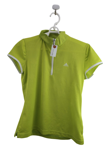 adidas(アディダス) ハーフジップシャツ(インナーシャツ付き) イエロー レディース L A-1