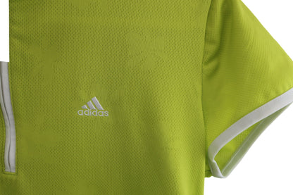 adidas(アディダス) ハーフジップシャツ(インナーシャツ付き) イエロー レディース L A-2