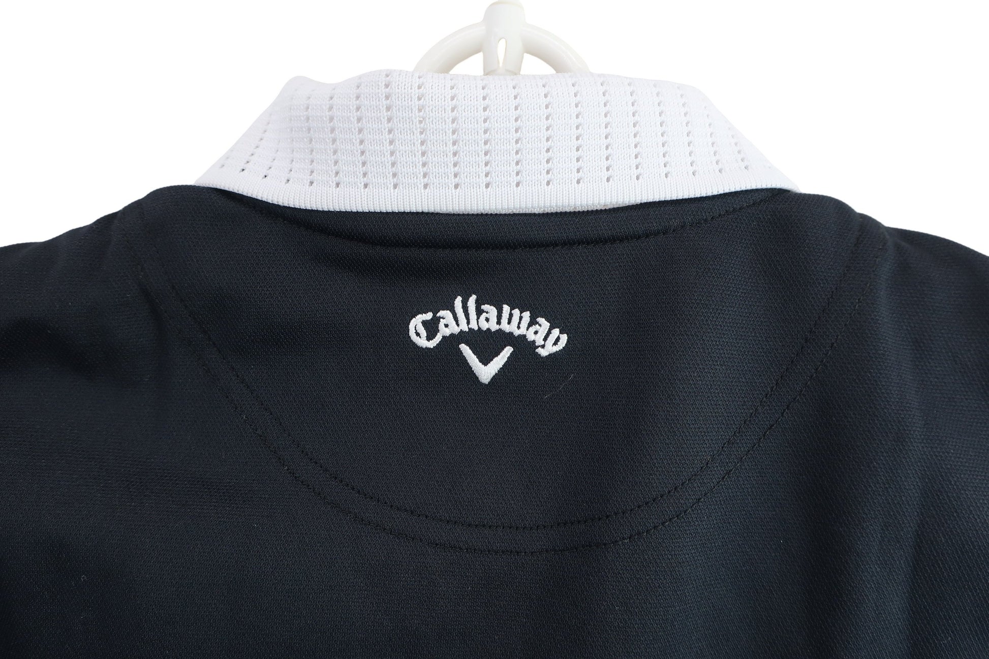 Callaway(キャロウェイ) ノースリーブポロシャツ 黒白 レディース M C22134213 A-7