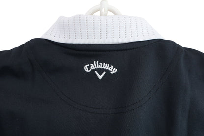 Callaway(キャロウェイ) ノースリーブポロシャツ 黒白 レディース M C22134213 A-7