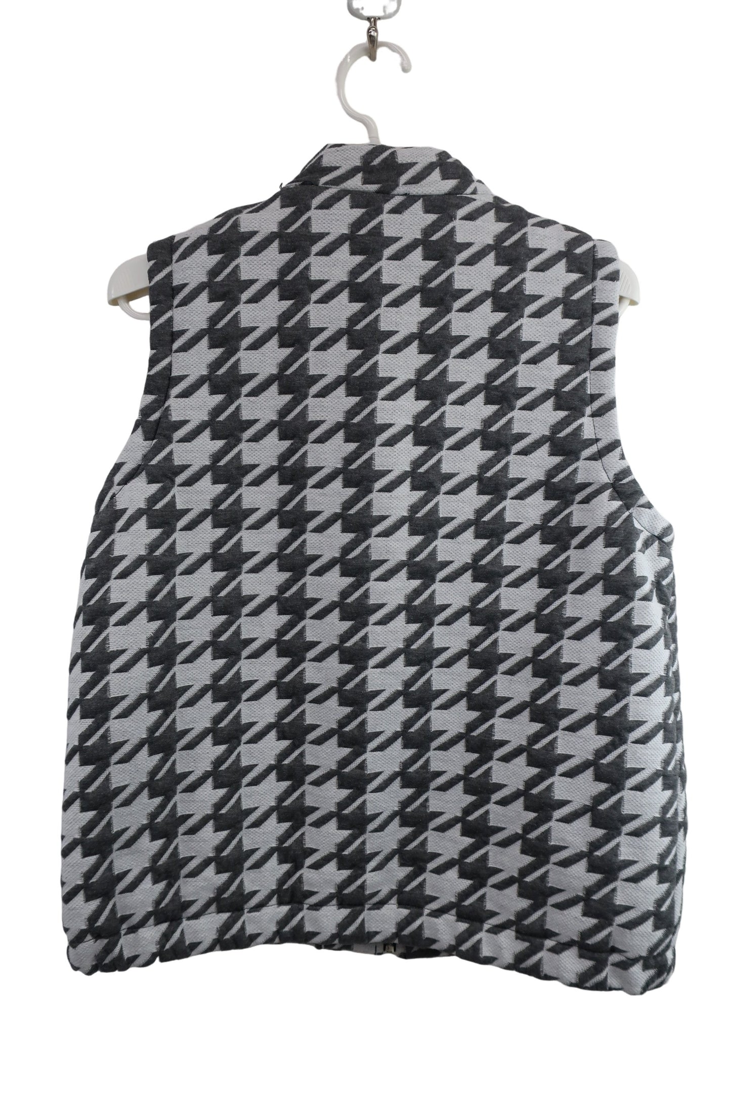 KISS ON THE GREEN(キスオンザグリーン) ベストスカート セットアップ 白グレー千鳥柄 レディース 3 S-3