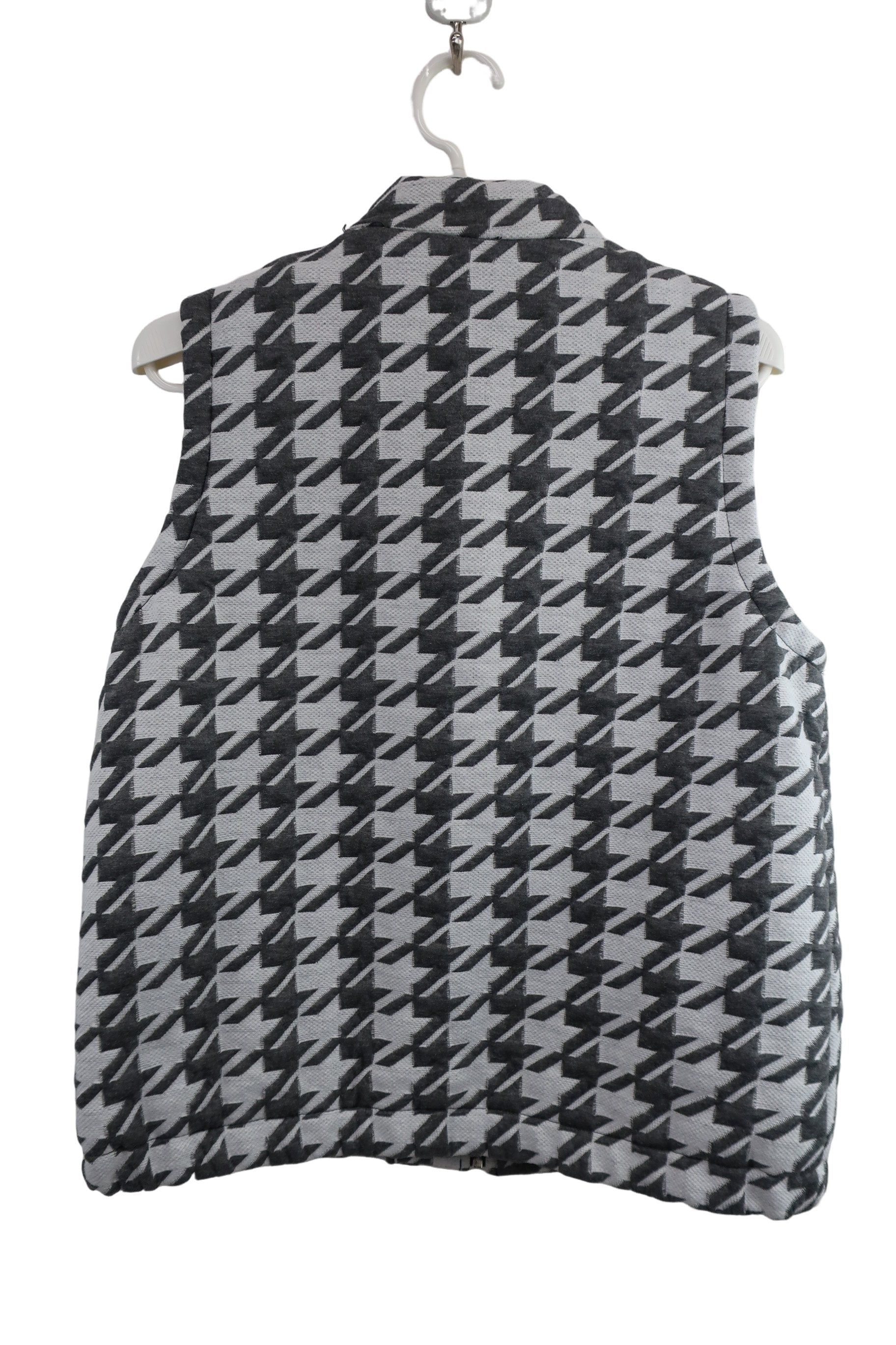 KISS ON THE GREEN(キスオンザグリーン) ベストスカート セットアップ 白グレー千鳥柄 レディース 3 S-3