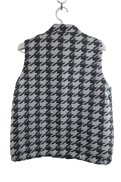 KISS ON THE GREEN(キスオンザグリーン) ベストスカート セットアップ 白グレー千鳥柄 レディース 3 S-3