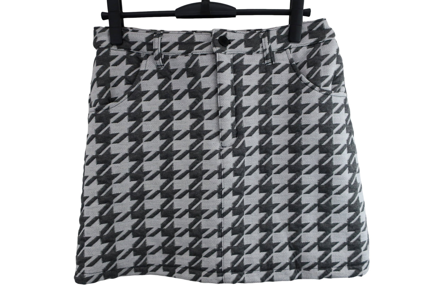 KISS ON THE GREEN(キスオンザグリーン) ベストスカート セットアップ 白グレー千鳥柄 レディース 3 S-6