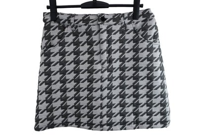 KISS ON THE GREEN(キスオンザグリーン) ベストスカート セットアップ 白グレー千鳥柄 レディース 3 S-6