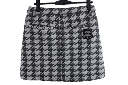 KISS ON THE GREEN(キスオンザグリーン) ベストスカート セットアップ 白グレー千鳥柄 レディース 3 S-7