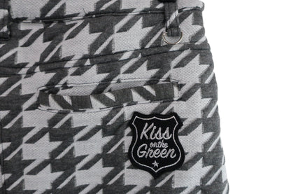 KISS ON THE GREEN(キスオンザグリーン) ベストスカート セットアップ 白グレー千鳥柄 レディース 3 S-8