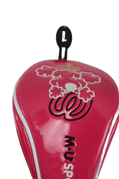 M.U SPORTS(エムユースポーツ) ヘッドカバー3点セット ピンク 1W 4W PTピン型 A-6