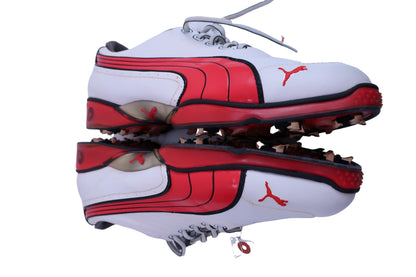 PUMA GOLF(プーマゴルフ) ゴルフシューズ 白赤 メンズ 27.5cm B-5