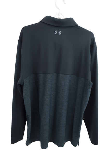 UNDER ARMOUR(アンダーアーマー) 長袖ポロシャツ 黒 メンズ XL A-4