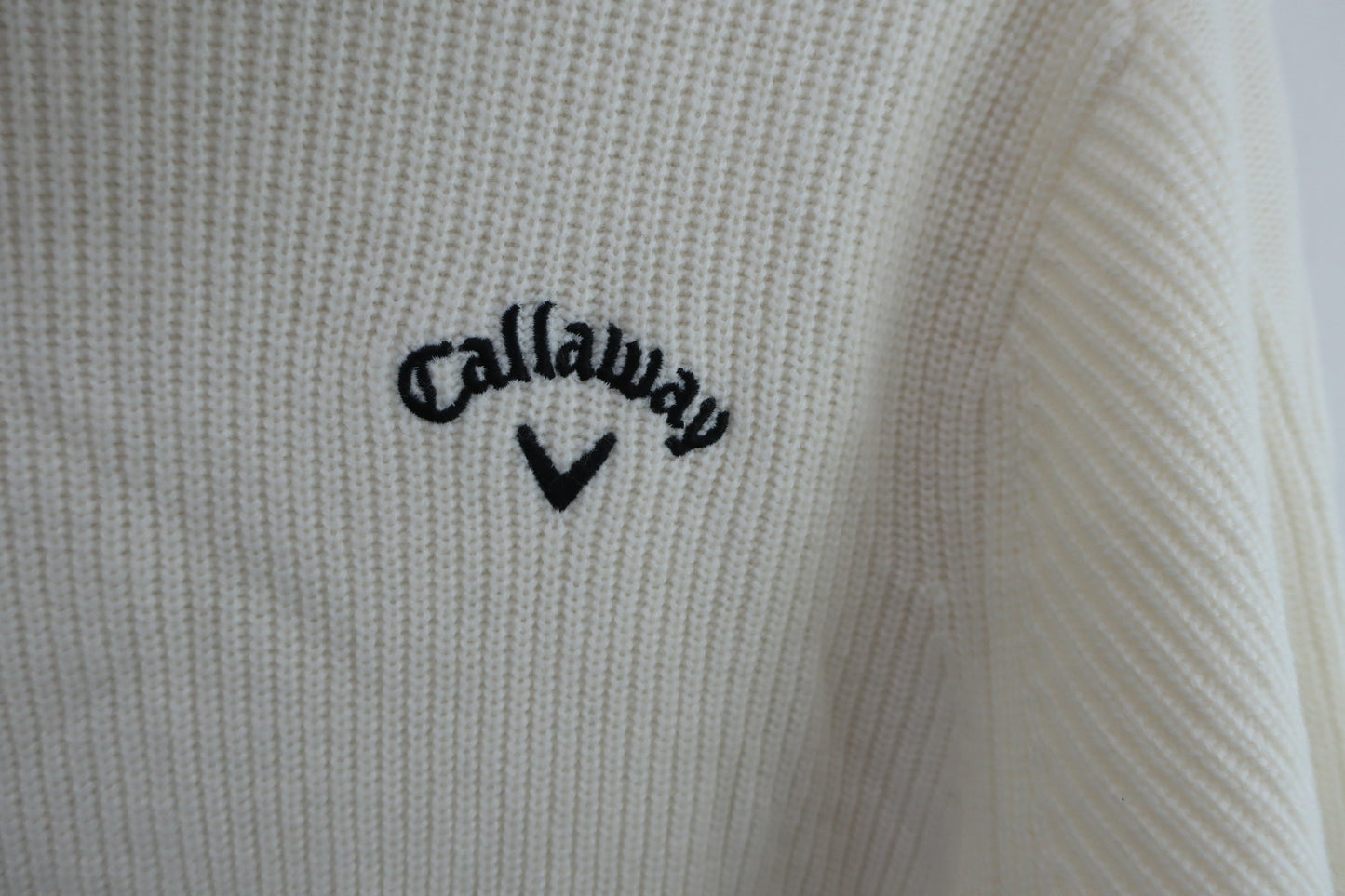 Callaway(キャロウェイ) ハイネックセーター クリーム色 メンズ LL C23218103 A-2