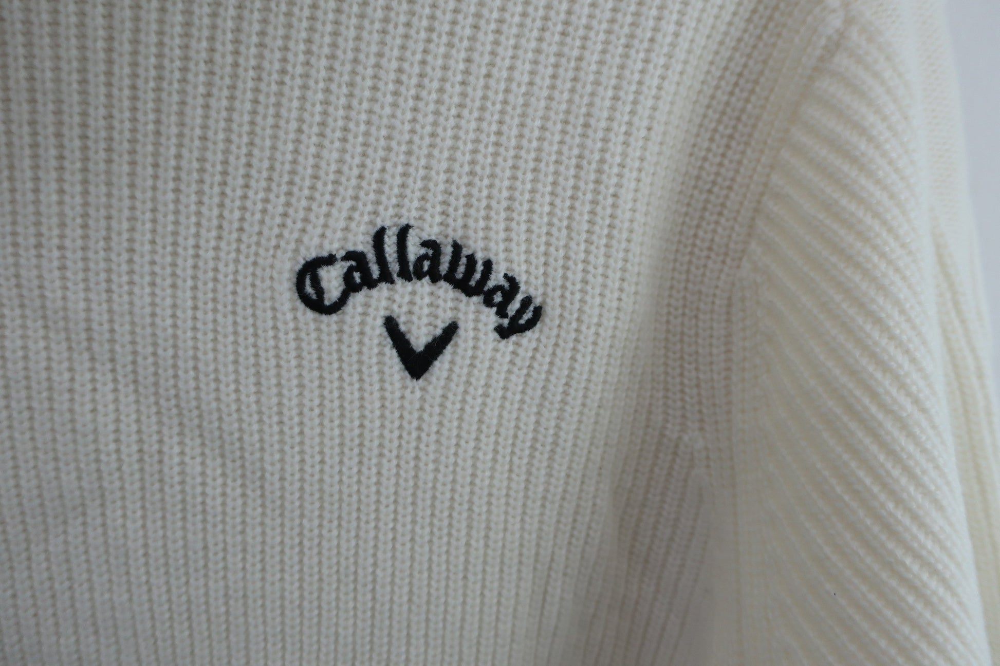 Callaway(キャロウェイ) ハイネックセーター クリーム色 メンズ LL C23218103 A-2