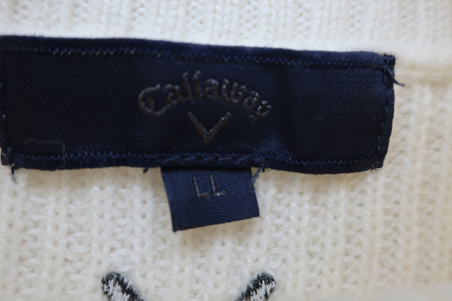 Callaway(キャロウェイ) ハイネックセーター クリーム色 メンズ LL C23218103 A-4