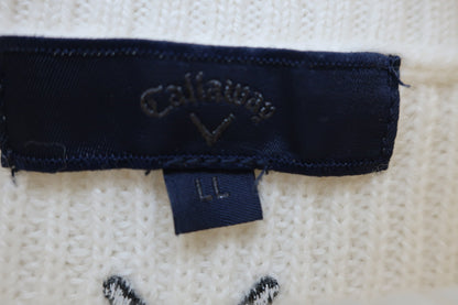Callaway(キャロウェイ) ハイネックセーター クリーム色 メンズ LL C23218103 A-4