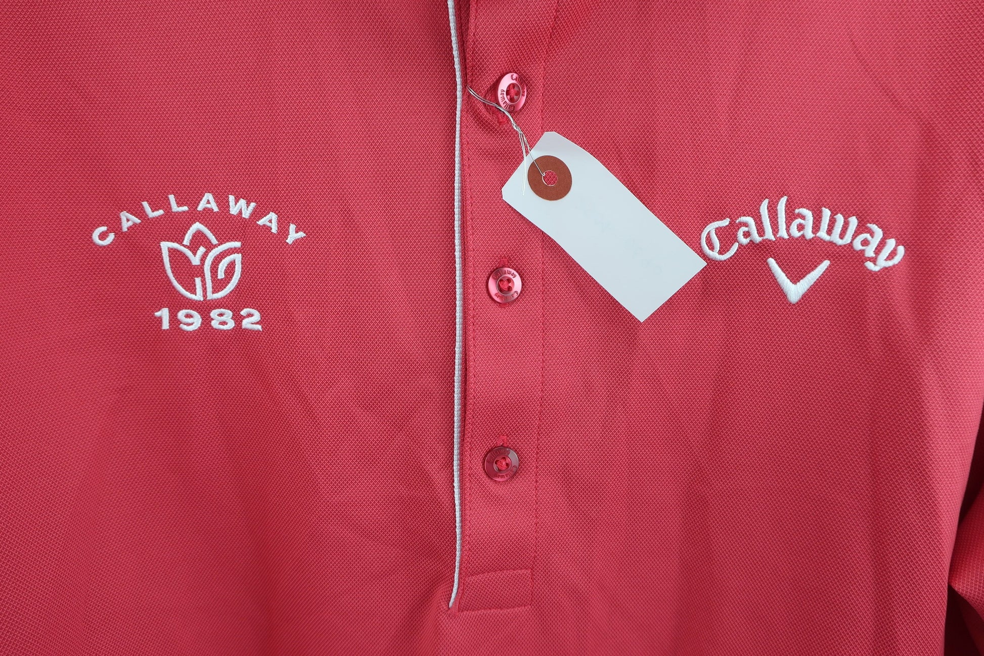 Callaway(キャロウェイ) 長袖ポロシャツ 赤 メンズ L C22133100 A-2