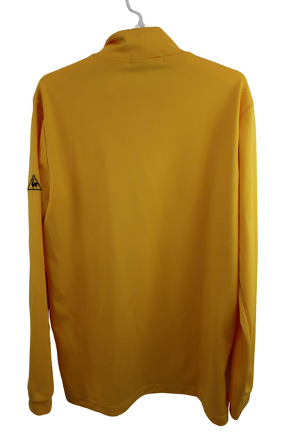 le coq sportif(ルコックスポルティフ) 長袖モックネックシャツ イエロー メンズ L A-6