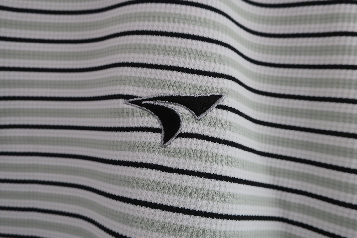 TOURSTAGE(ツアーステージ) ハーフジップシャツ 白グレーボーダー メンズ LL A-3