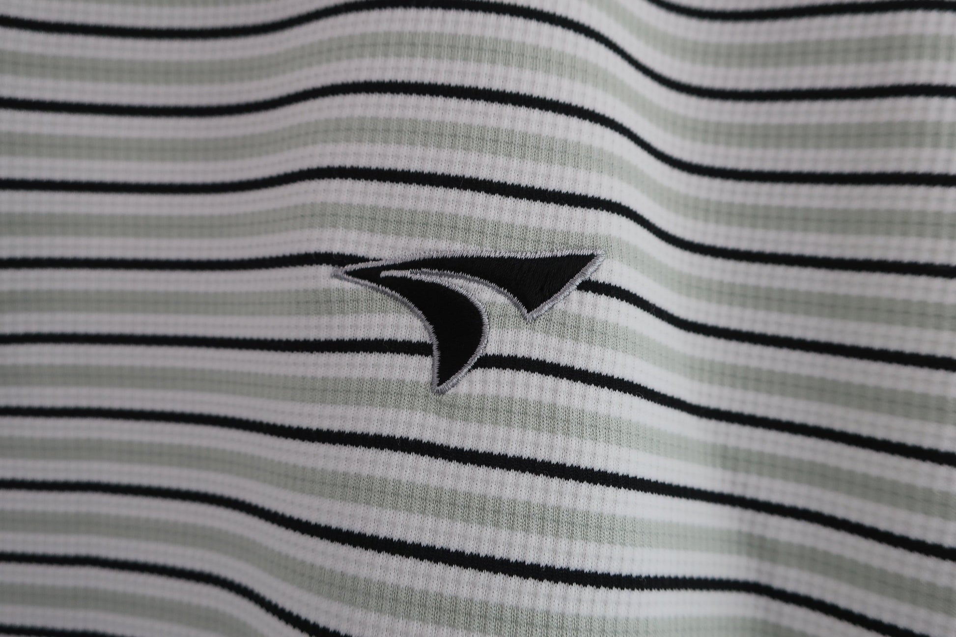 TOURSTAGE(ツアーステージ) ハーフジップシャツ 白グレーボーダー メンズ LL A-3