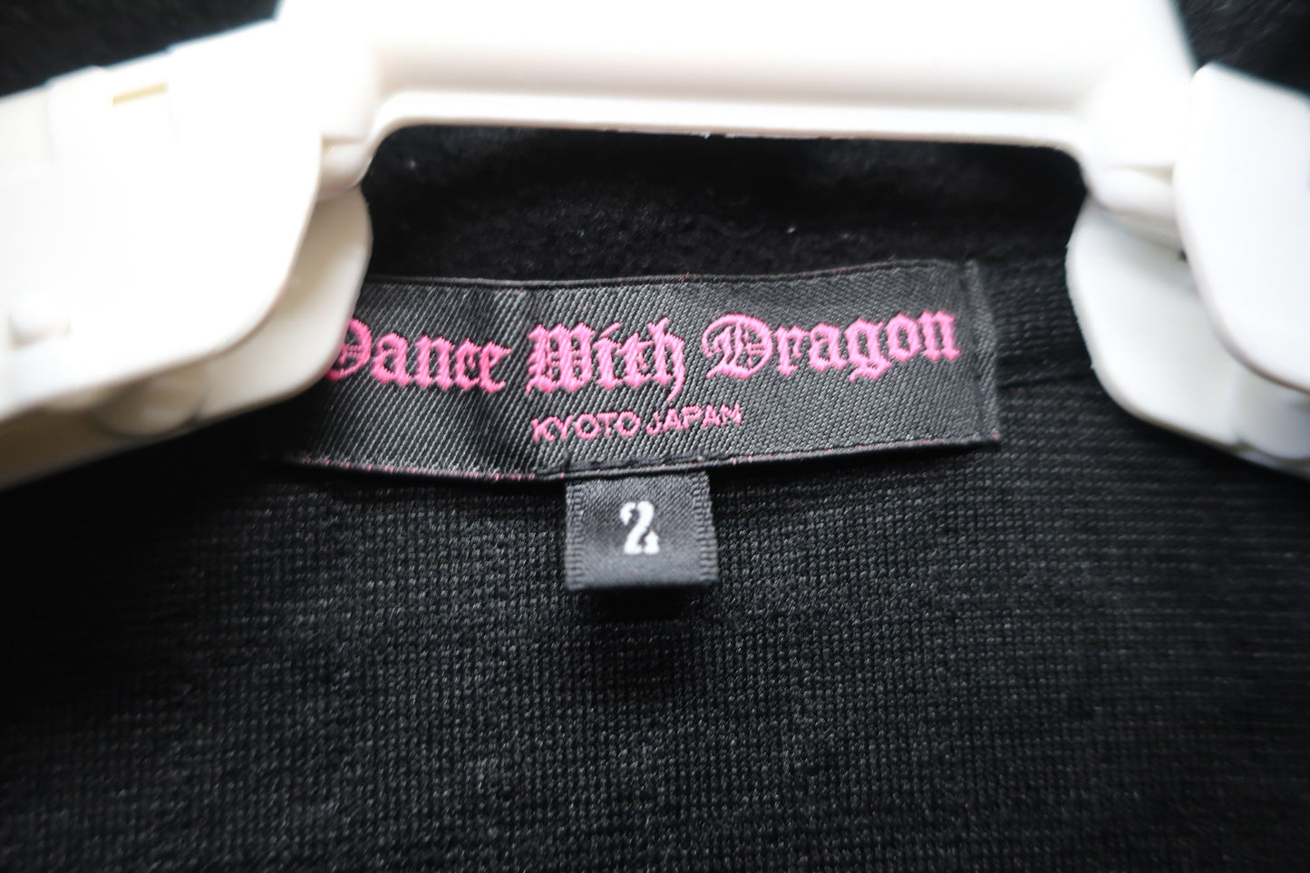 Dance With Dragon(ダンスウィズドラゴン) ハーフジップシャツ 黒 レディース 2 D2-140102 B-3