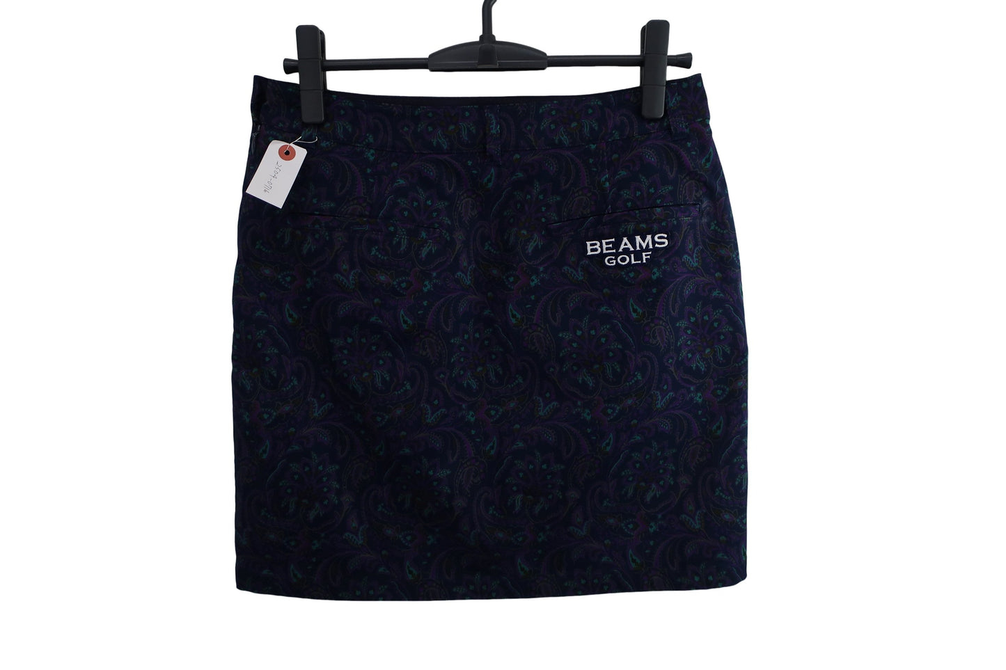 BEAMS GOLF(ビームスゴルフ) スカート ネイビーペイズリー柄 レディース L A-3