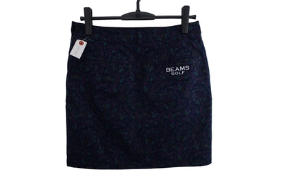 BEAMS GOLF(ビームスゴルフ) スカート ネイビーペイズリー柄 レディース L A-3