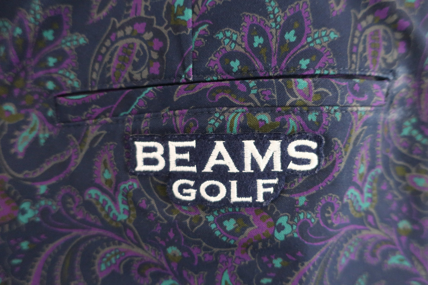 BEAMS GOLF(ビームスゴルフ) スカート ネイビーペイズリー柄 レディース L A-4