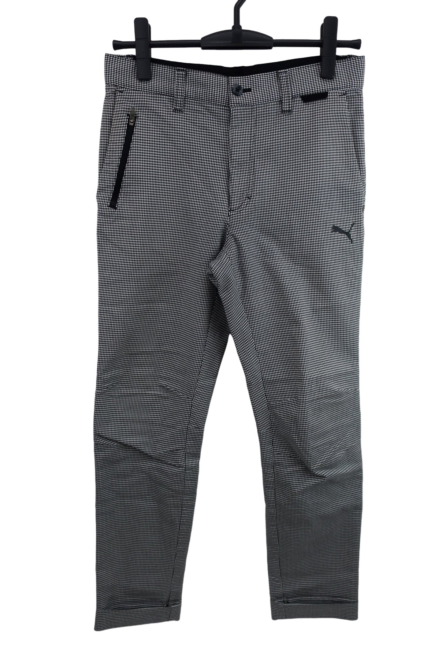 PUMA GOLF(プーマゴルフ) パンツ 白黒千鳥柄 メンズ S A-1