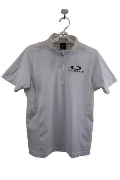 OAKLEY(オークリー) ハーフジップシャツ 白 メンズ M B-1