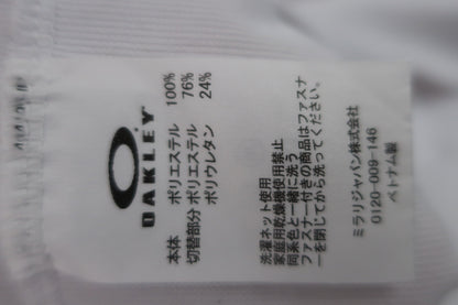 OAKLEY(オークリー) ハーフジップシャツ 白 メンズ M B-6