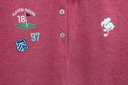 kissmark Golf(キスマークゴルフ) ポロシャツ 赤 レディース LL A-2